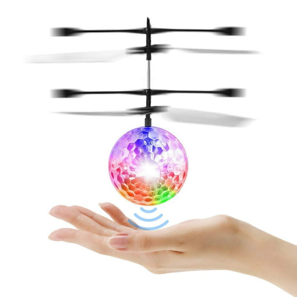 Hand Flying UFO Ball LED Mini Induction Suspension RC Aircraft Drone Toys Gifts